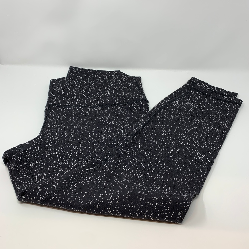 Lululemon Wunder Under 7/8 Magnetized Jacquard B&W